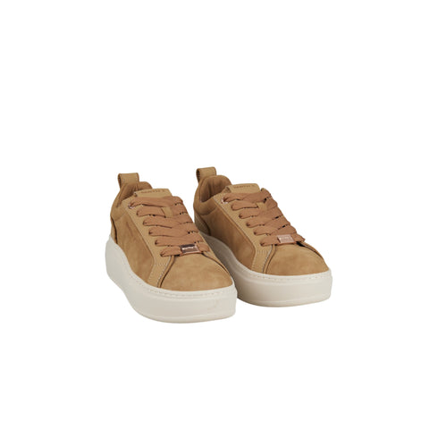 Sneakers Donna con tallone gommato e suola platform